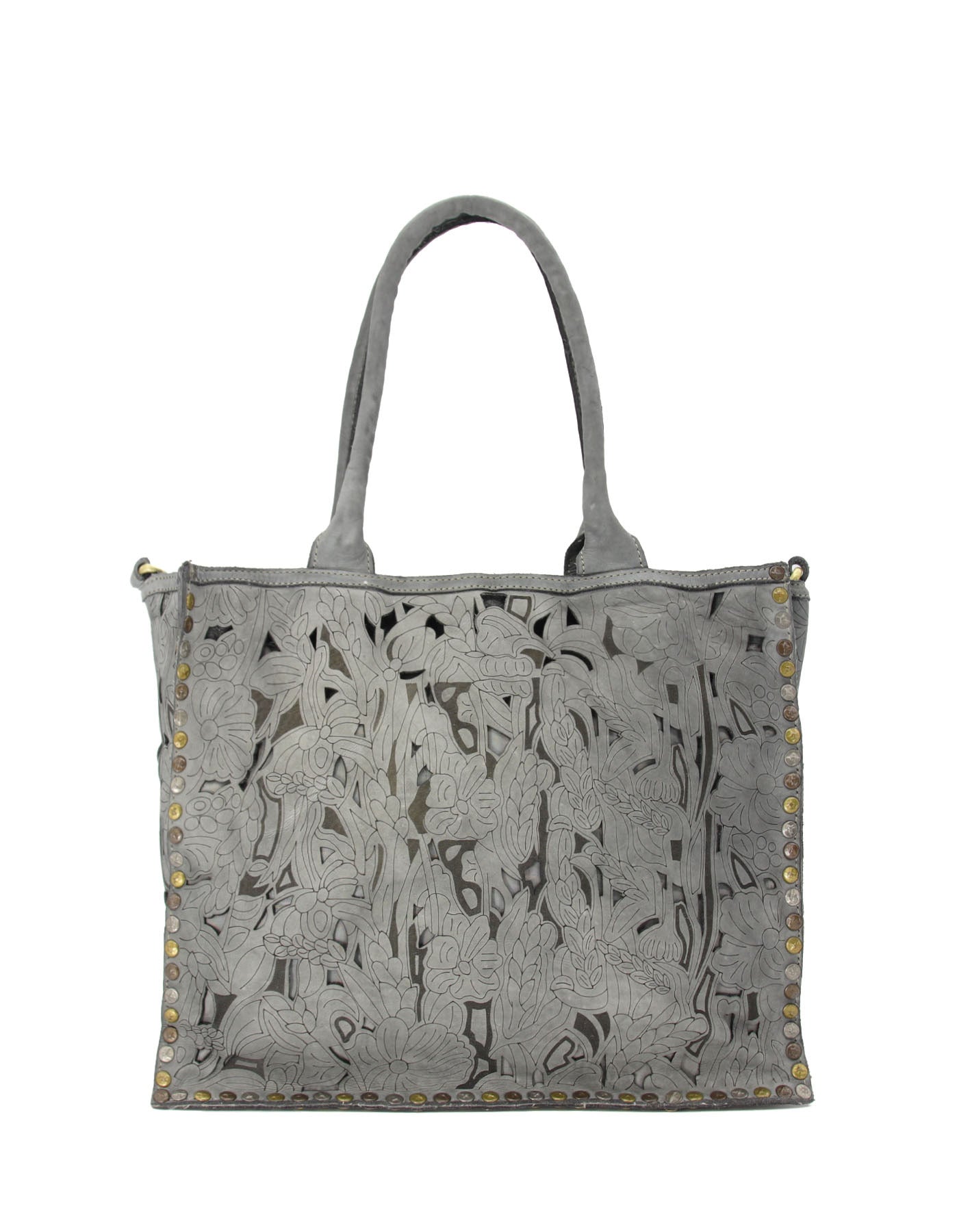 Difiori 3 ● Axel- och handväska i läder med blommotiv, bohemisk stil