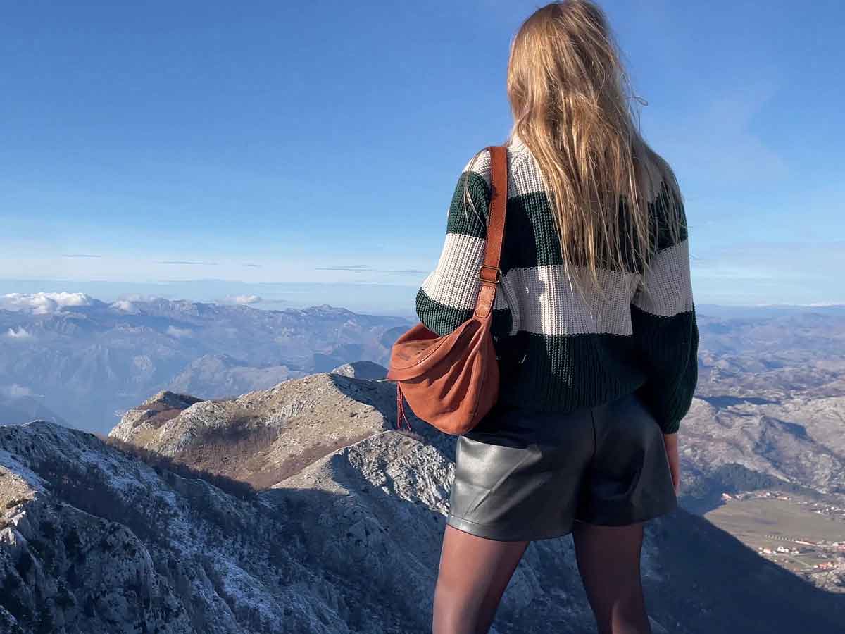 Tonale ● Stor Italiensk magväska midjeväska XL för kvinnor