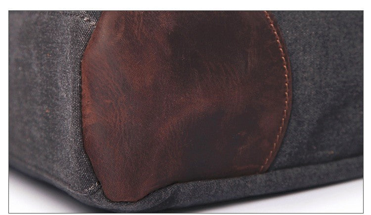 HARVARD Portfölj, laptopväska, axelväska i canvas, Unisex
