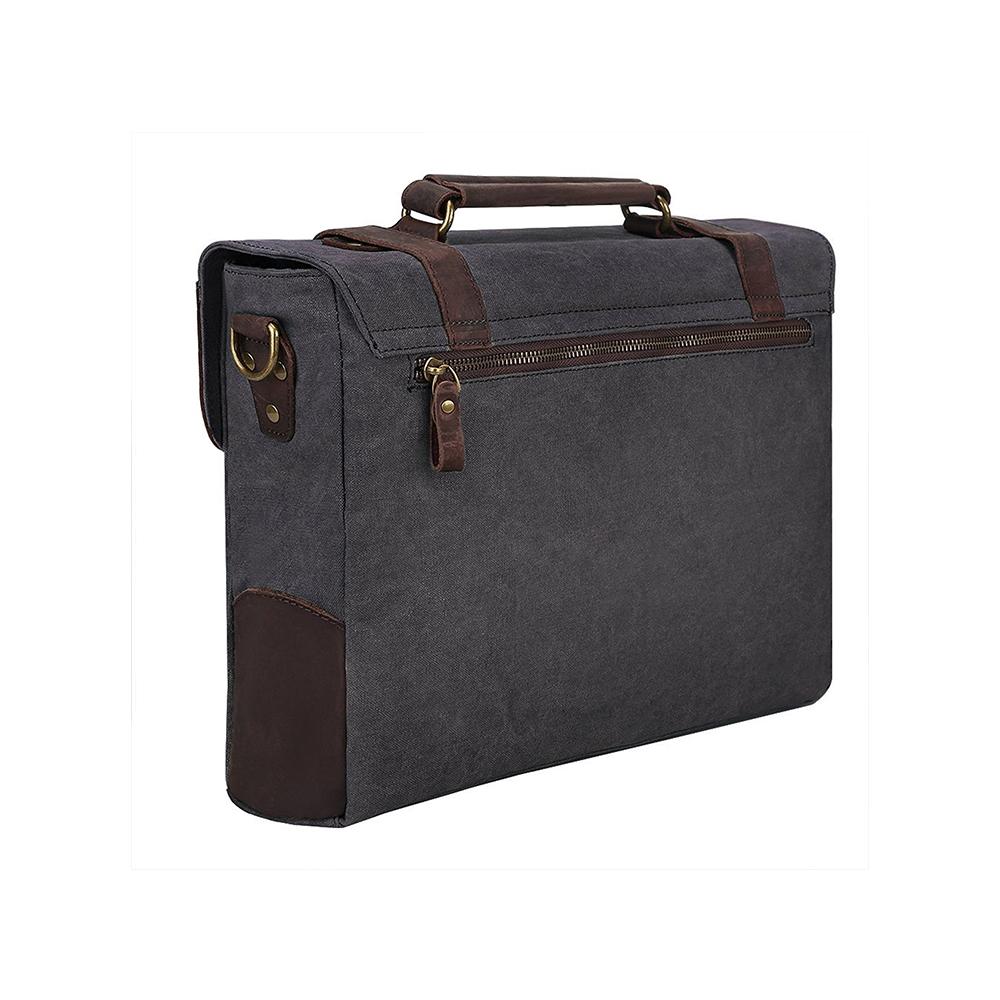 HARVARD Portfölj, laptopväska, axelväska i canvas, Unisex