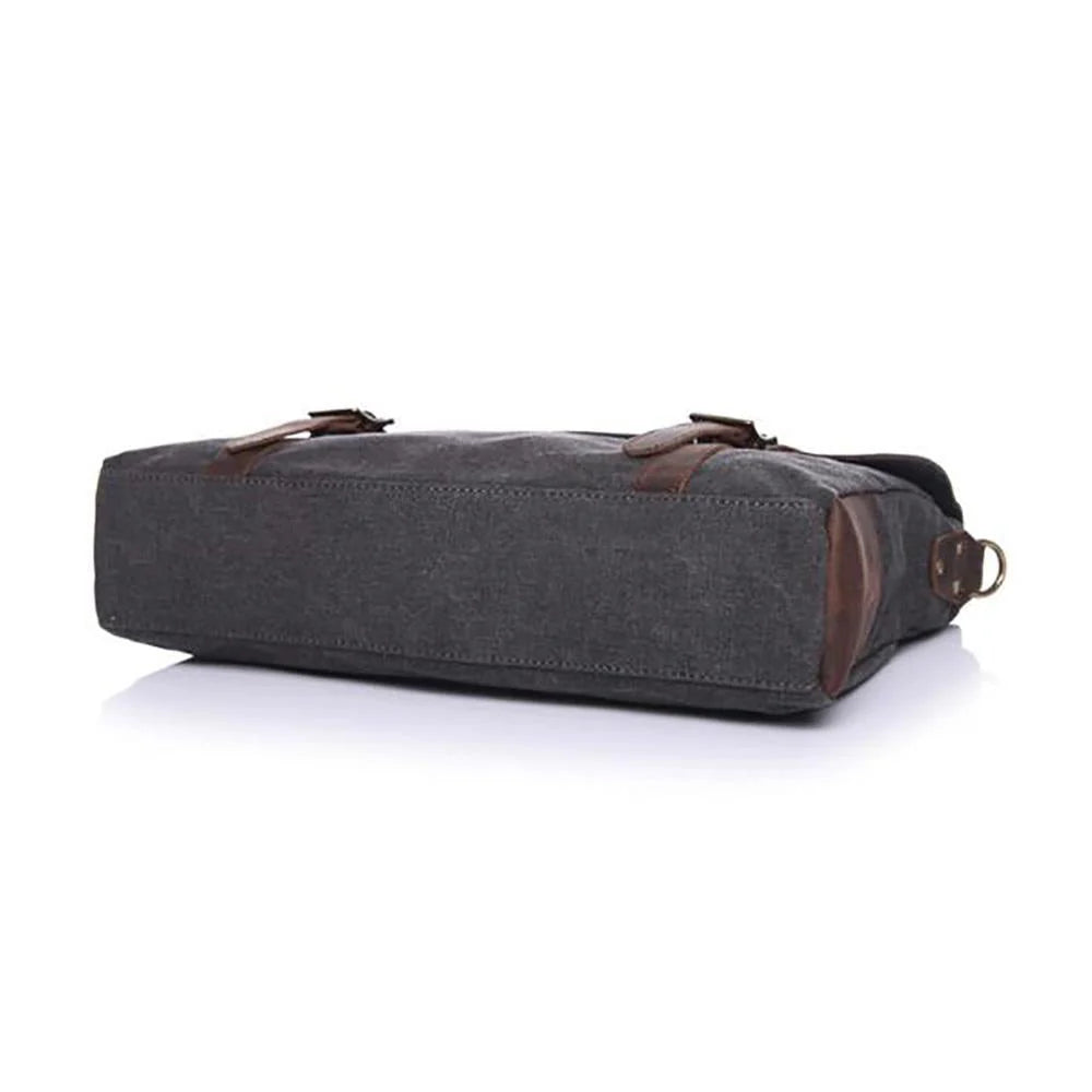 HARVARD Portfölj, laptopväska, axelväska i canvas, Unisex