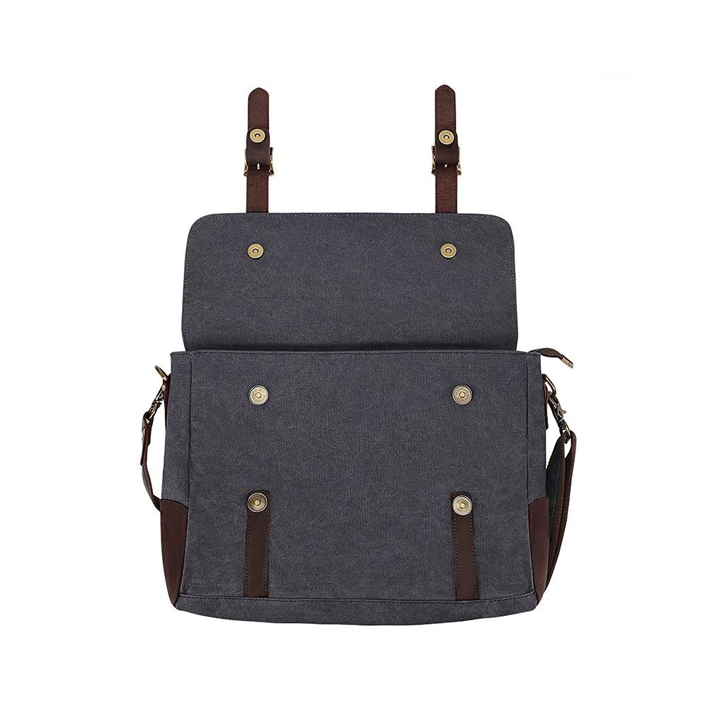 HARVARD Portfölj, laptopväska, axelväska i canvas, Unisex