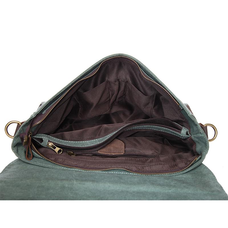 HARVARD Portfölj, laptopväska, axelväska i canvas, Unisex