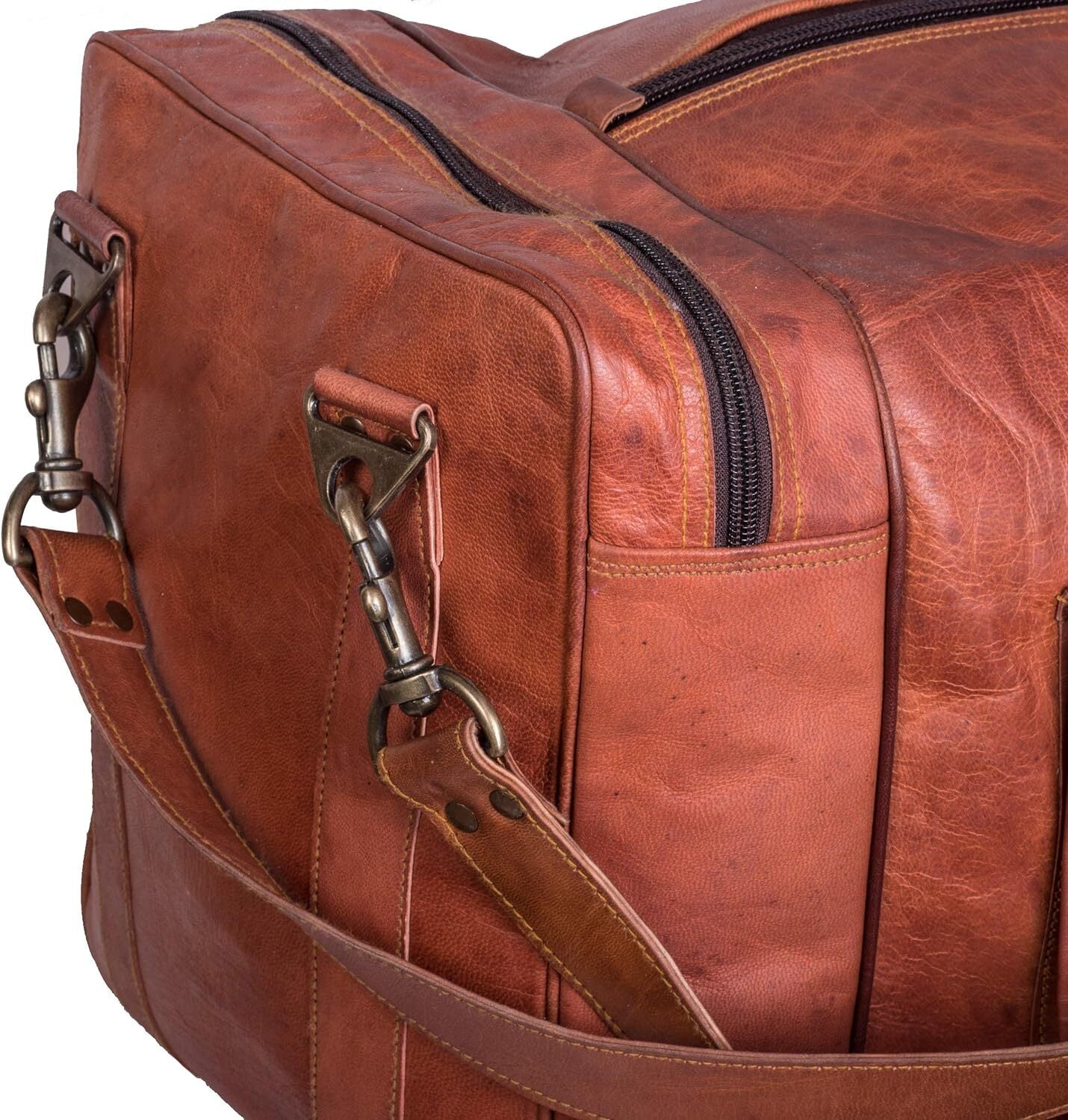 INDIANA VINTAGE Duża skórzana torba podróżna
