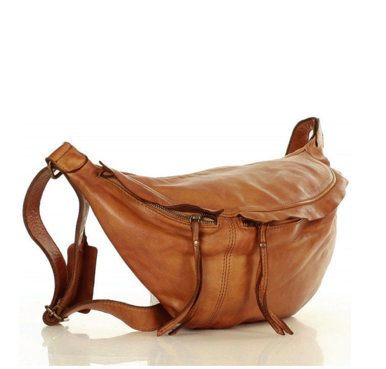 Tonale ● Large leather bag - women's waist bag XL