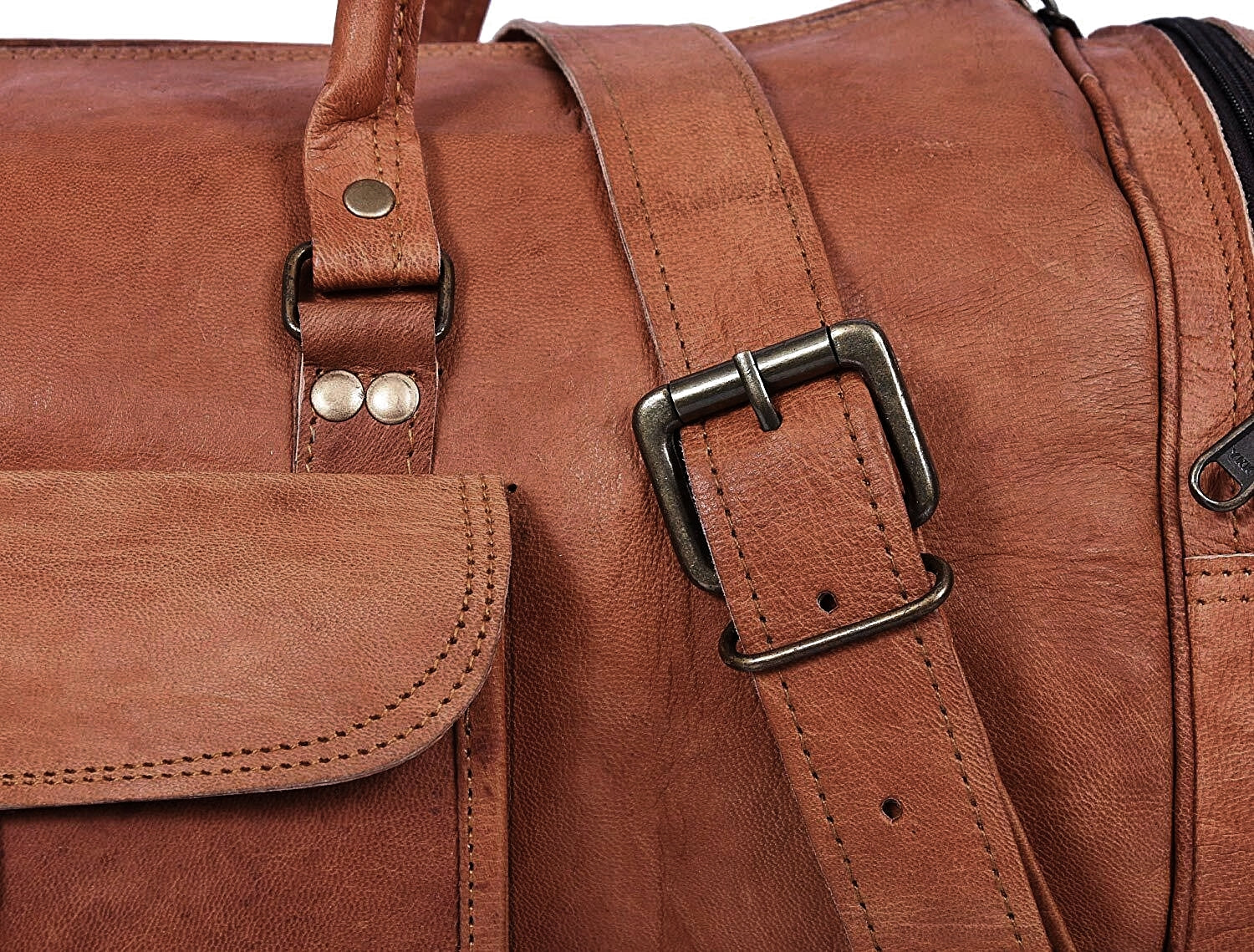 BEDUIN VINTAGE 24"-30" weekendväska handbagageväska läderresväska  Unisex