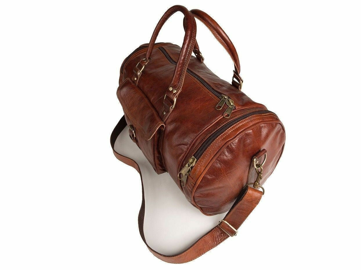 BEDUIN VINTAGE 24"-30" weekendväska handbagageväska läderresväska  Unisex