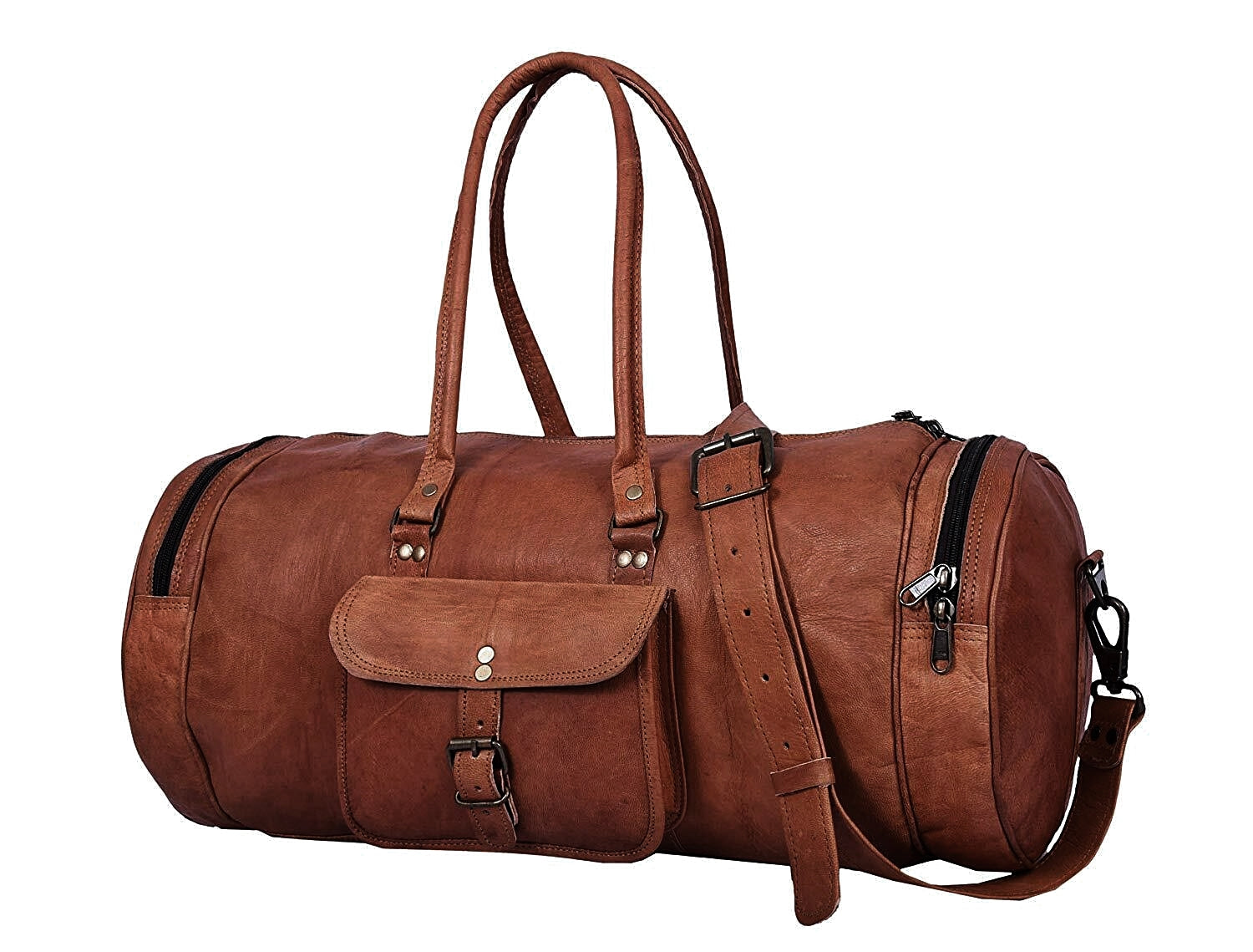 BEDUIN VINTAGE 24"-30" weekendväska handbagageväska läderresväska  Unisex