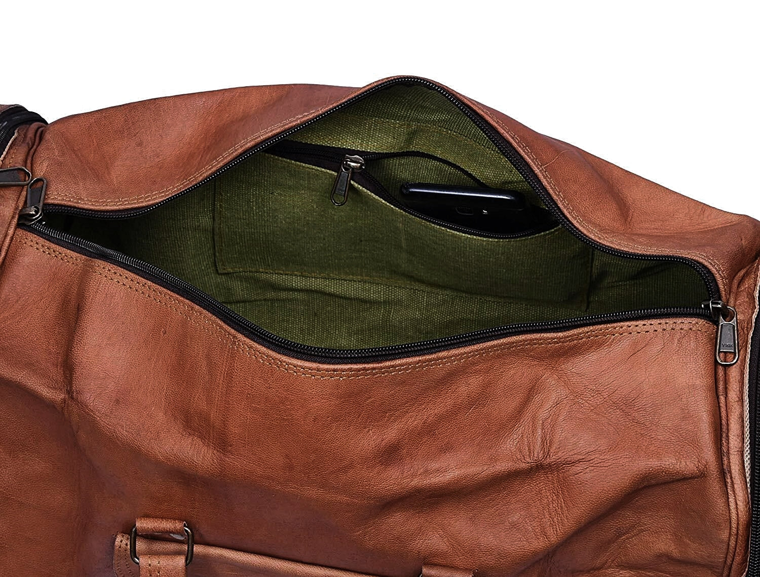 BEDUIN VINTAGE 24"-30" weekendväska handbagageväska läderresväska  Unisex