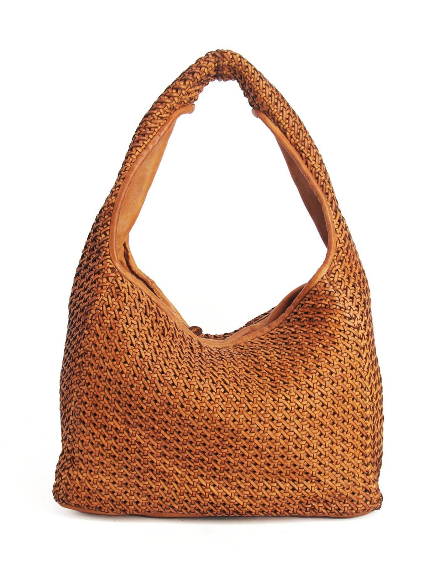 Acuera intrecciato 2 ● Axelväska i vävt läder för kvinnor - Hobo Bag