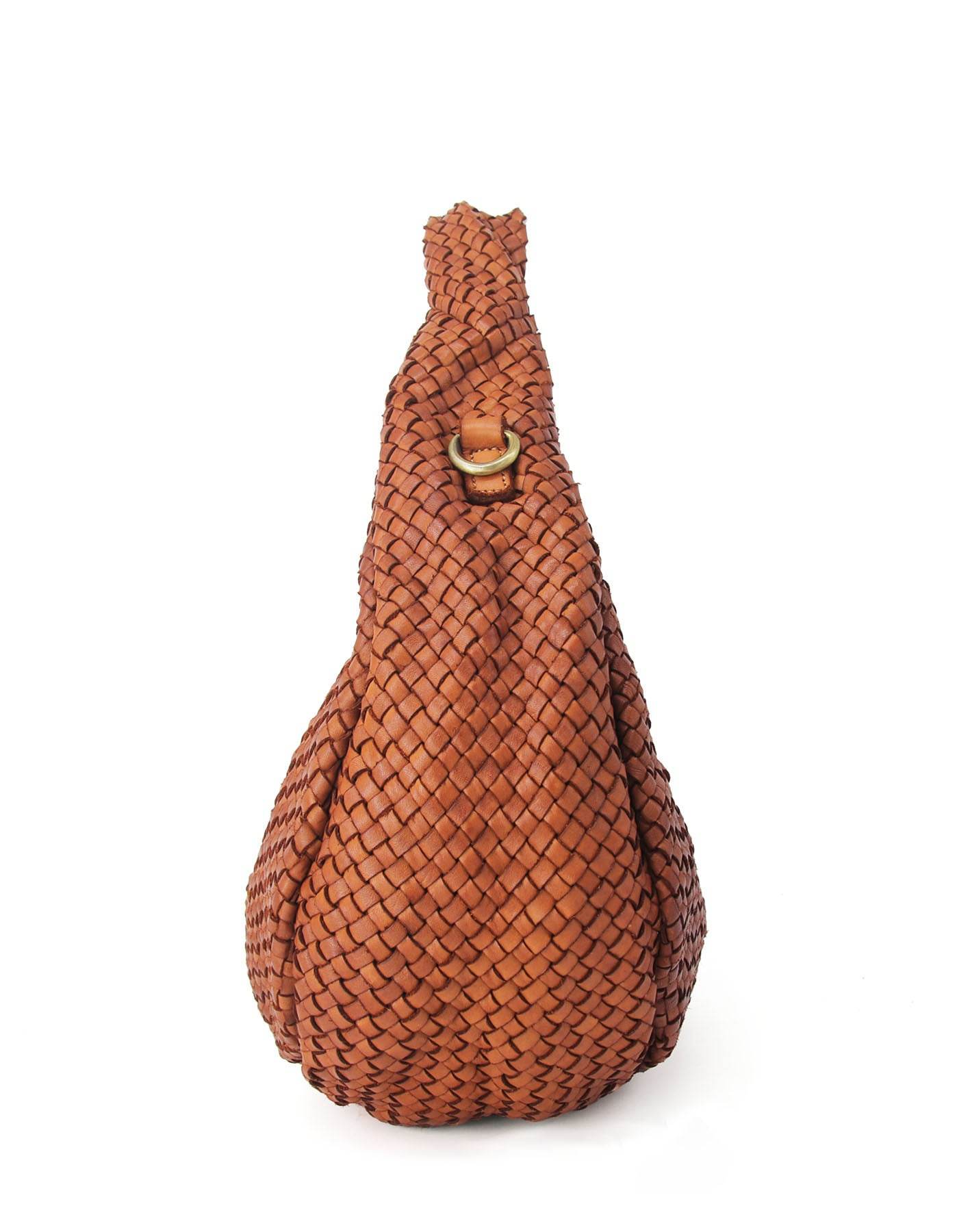 Acuera intrecciato ●  Flätad axelväska i läder för kvinnor - Hobo Bag