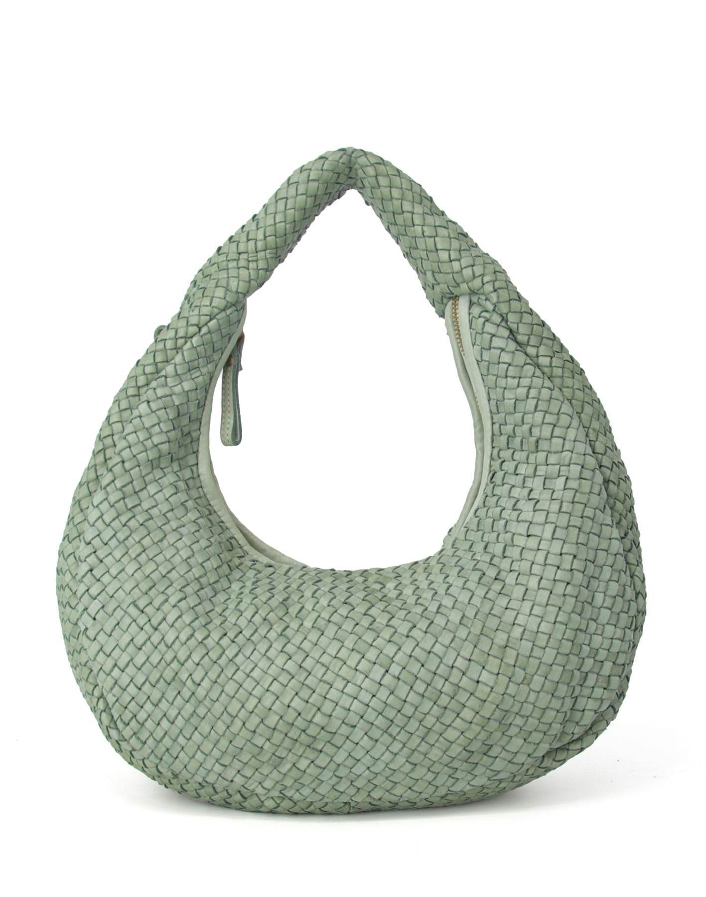 Acuera intrecciato ●  Flätad axelväska i läder för kvinnor - Hobo Bag