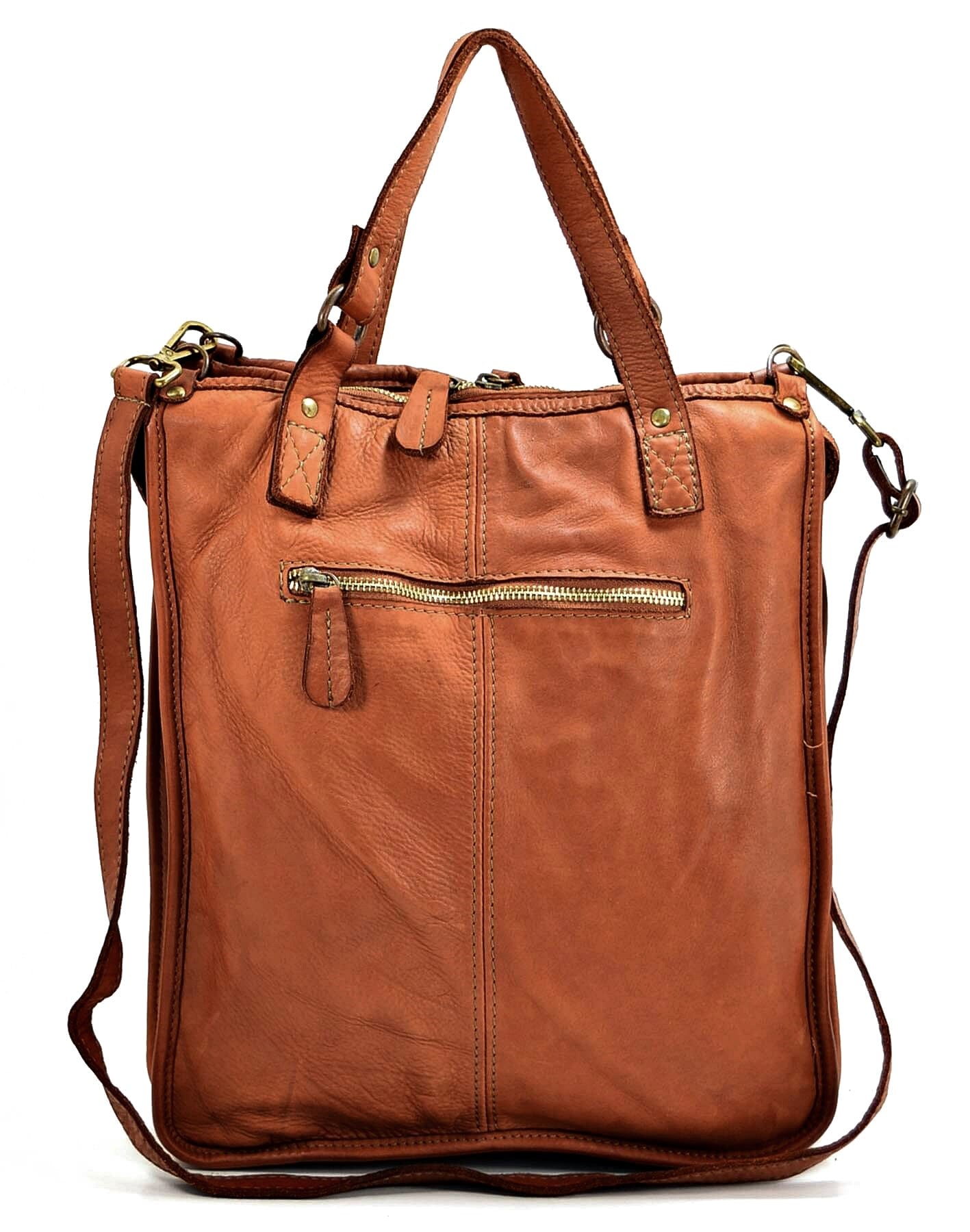 (outlet) Caldera ● Skórzana torba na ramię tote Unisex A4 XL