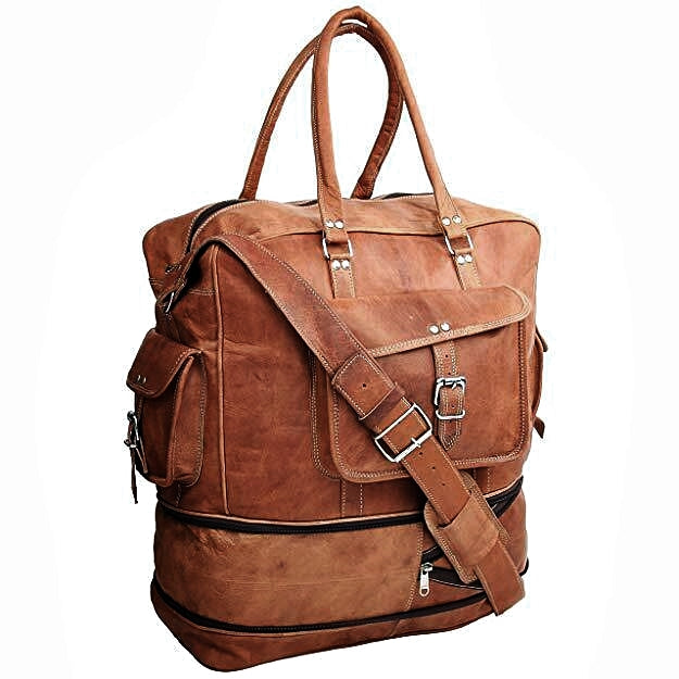TOURING VINTAGE Skórzana torba podróżna Unisex