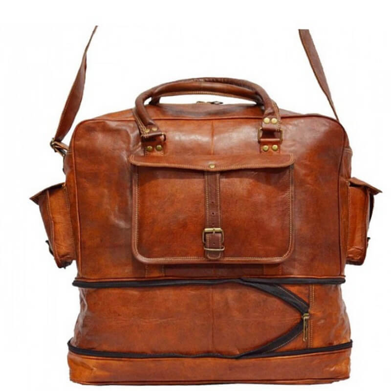 TOURING VINTAGE Skórzana torba podróżna Unisex