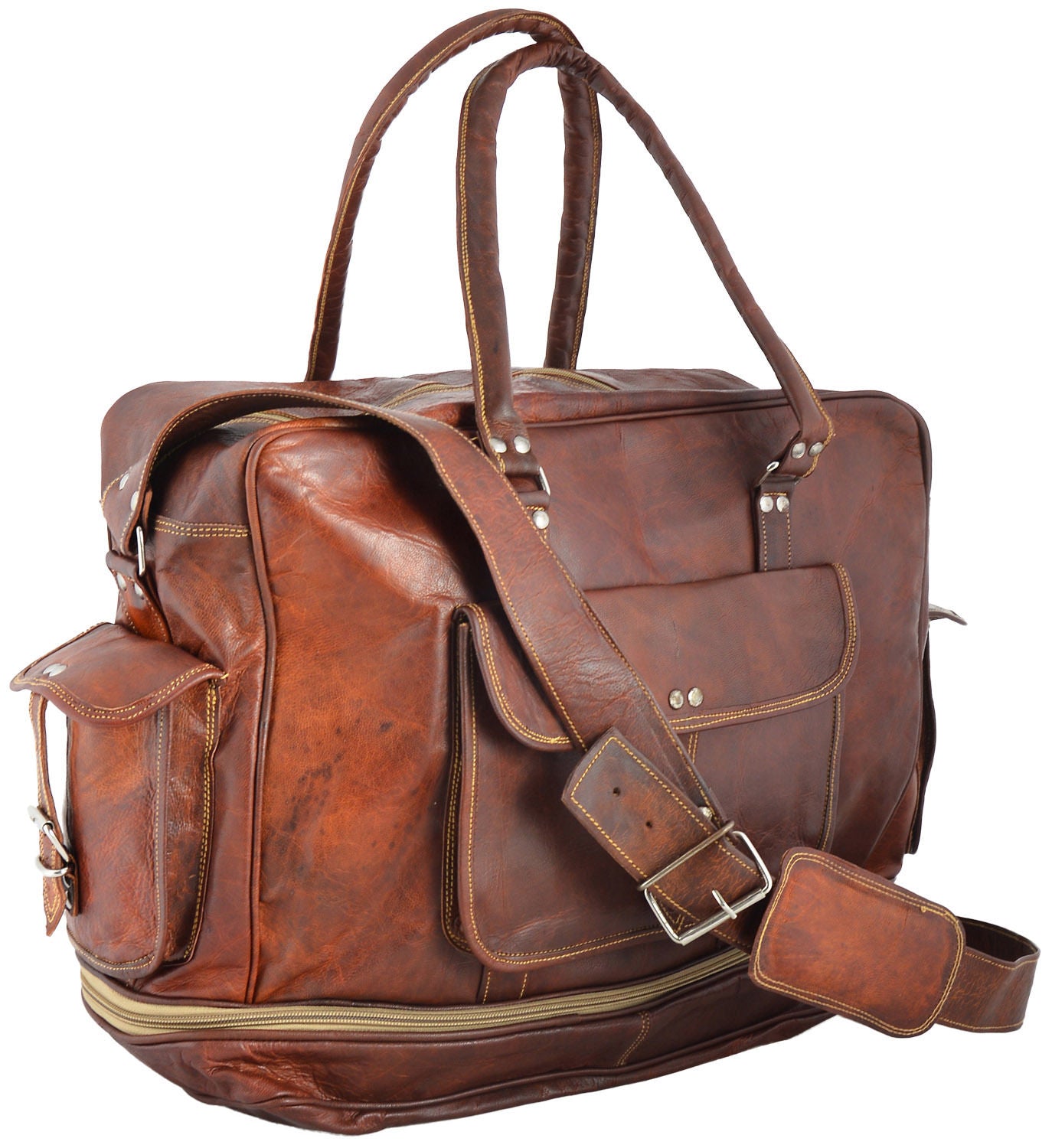 TOURING VINTAGE Skórzana torba podróżna Unisex