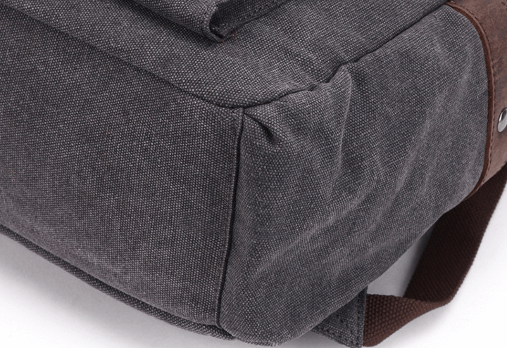 TAR VINTAGE Ryggsäck i canvas - och läder för damer i vintagestil