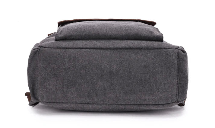 TAR VINTAGE Ryggsäck i canvas - och läder för damer i vintagestil