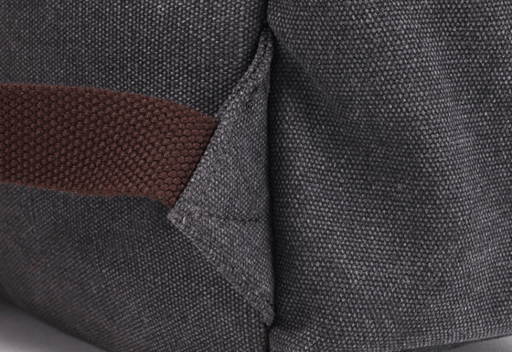 TAR VINTAGE Ryggsäck i canvas - och läder för damer i vintagestil