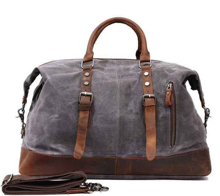 VAMP VINTAGE Duża materiałowa torba na ramię podrózna XXL Unisex