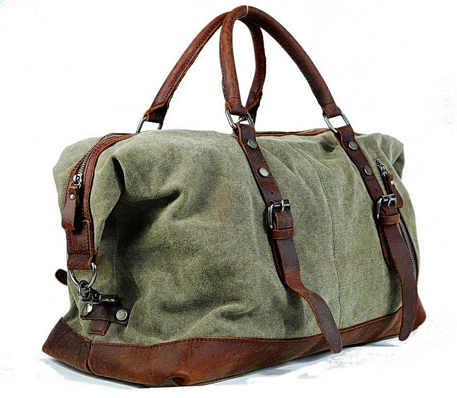VAMP VINTAGE Duża materiałowa torba na ramię podrózna XXL Unisex