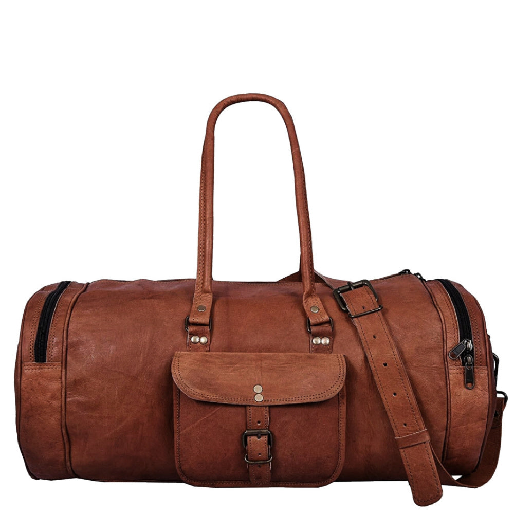 BEDUIN VINTAGE 24"-30" weekendväska handbagageväska läderresväska  Unisex