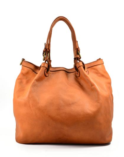 Dimaso Half ● Częściowo pleciona, skórzana torebka do ręki damska, kuferek A4