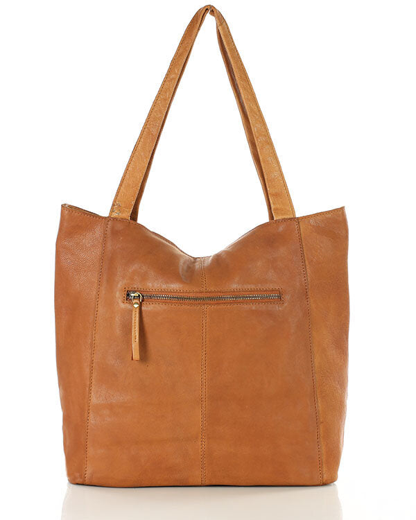 Arreto Grande. Skórzana damska torba na ramię shopper bag