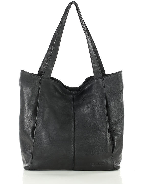 Arreto Grande. Skórzana damska torba na ramię shopper bag