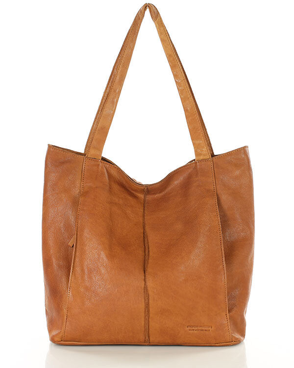 Arreto Grande. Skórzana damska torba na ramię shopper bag