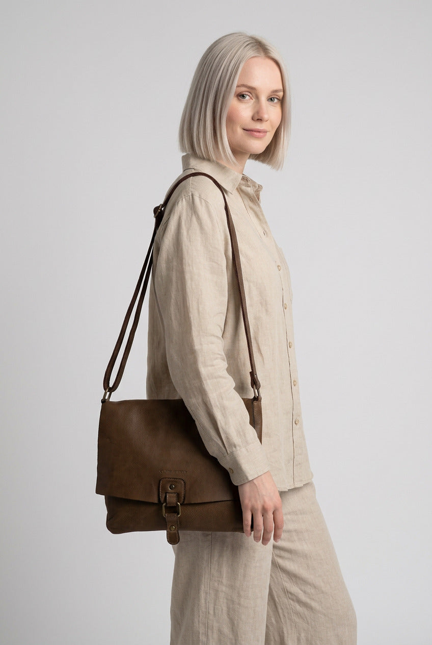 KANTARA VIVA – Skórzana torebka damska na ramię i crossbody