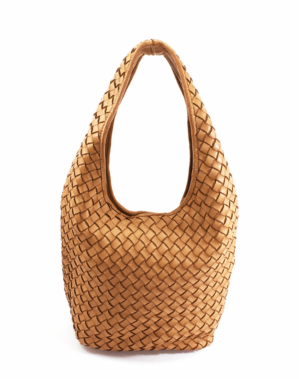 BINDLE BAG HOBO ● Damaxelväska tillverkad av flätat italienskt läder