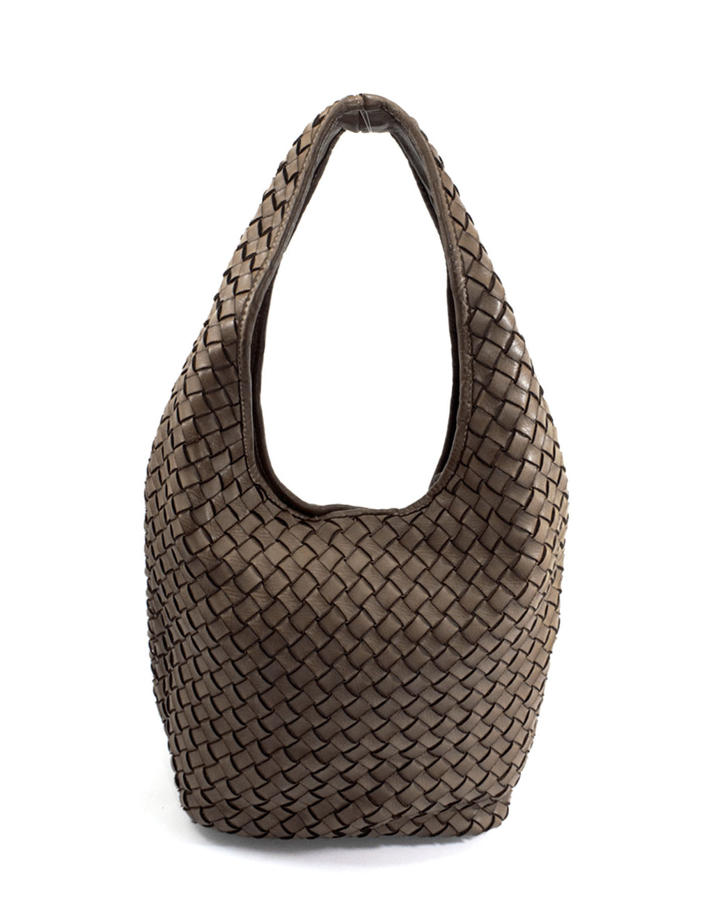 BINDLE BAG HOBO ● Damaxelväska tillverkad av flätat italienskt läder