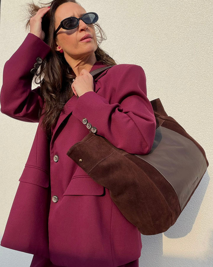 Shopper bag CATANIA Sue. Damstas på axlar Shopper Bag av italienskt damm