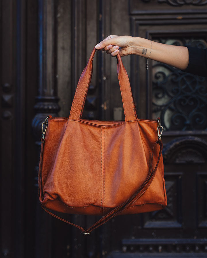 shopper bag ROSARIO Damska torba na ramię Tote Bag z włoskiej skóry.