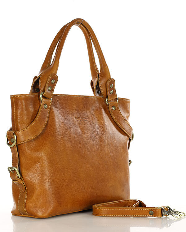 handbag LONDON Damska biznesowa torba na ramię z włoskiej skóry.