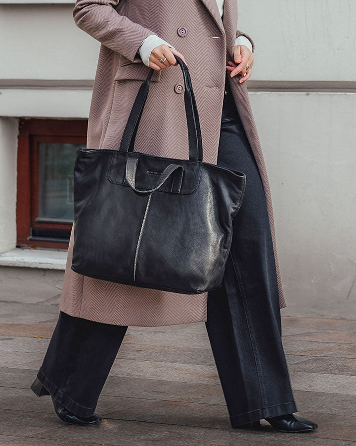 torba na ramię TREVISO. Damska torba na ramię Tote Bag z włoskiej skóry naturalnej