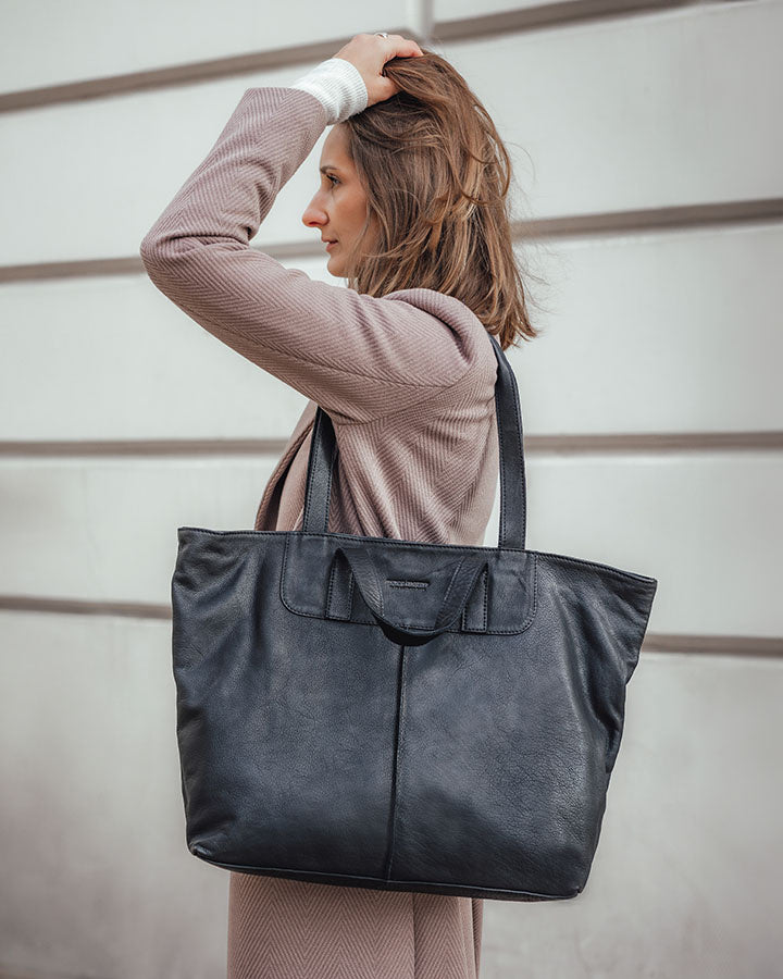 torba na ramię TREVISO. Damska torba na ramię Tote Bag z włoskiej skóry naturalnej