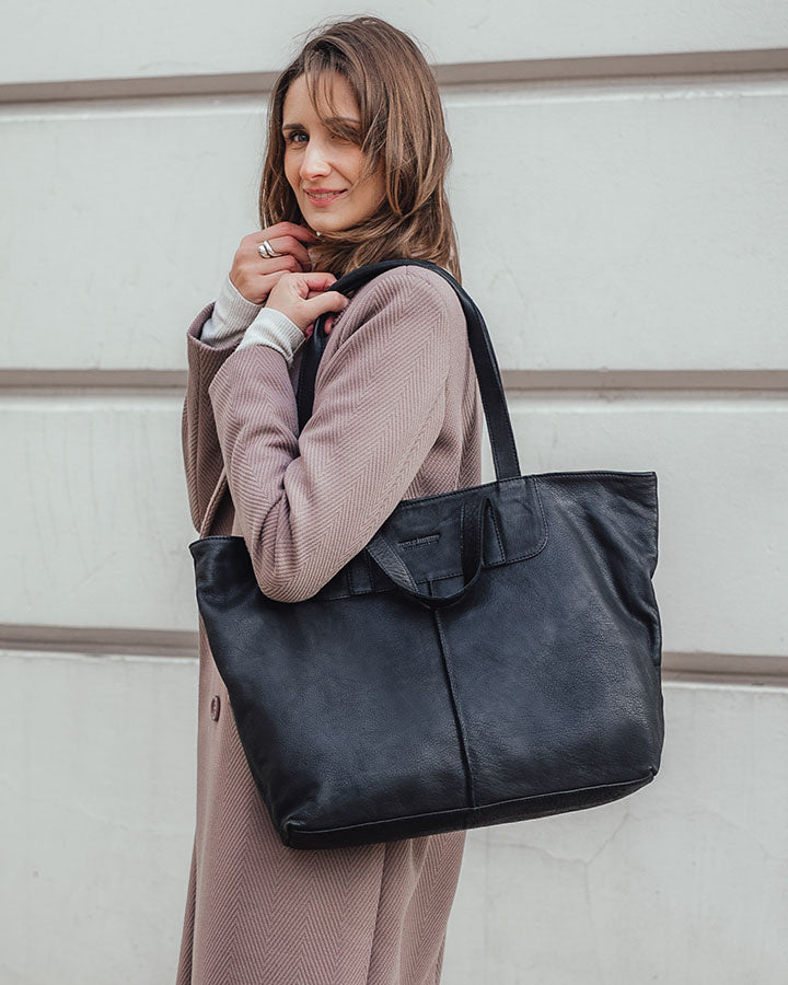 torba na ramię TREVISO. Damska torba na ramię Tote Bag z włoskiej skóry naturalnej