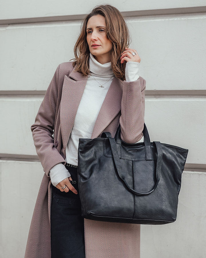 torba na ramię TREVISO. Damska torba na ramię Tote Bag z włoskiej skóry naturalnej