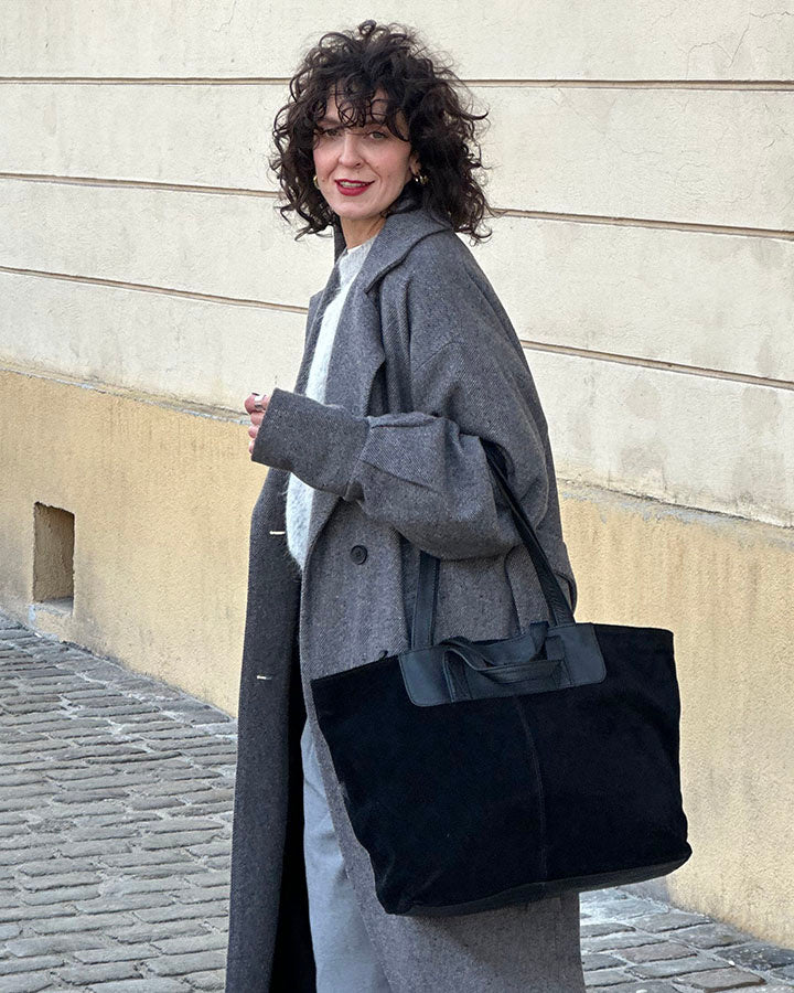 TREVISO Sue. Women's Italian Suede Tote Bag