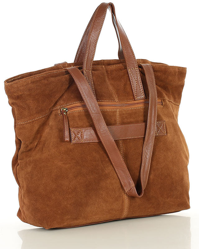 TREVISO Sue. Women's Italian Suede Tote Bag