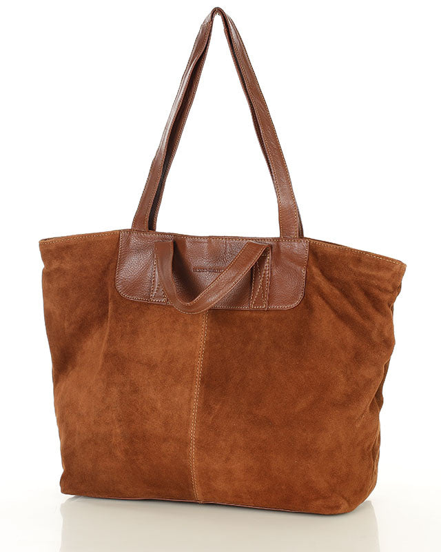 TREVISO Sue. Women's Italian Suede Tote Bag