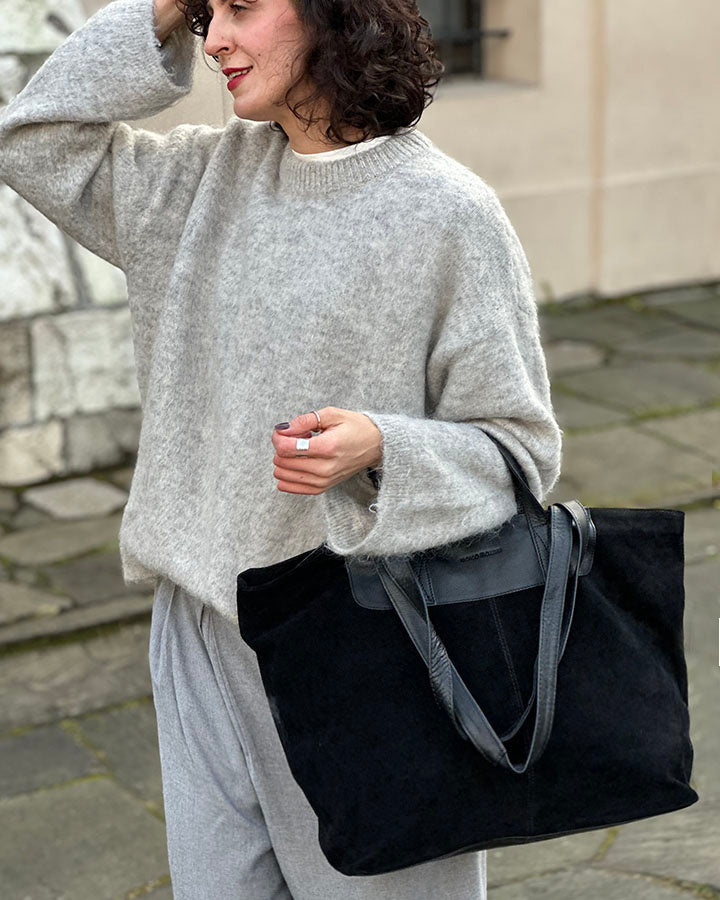 TREVISO Sue. Women's Italian Suede Tote Bag