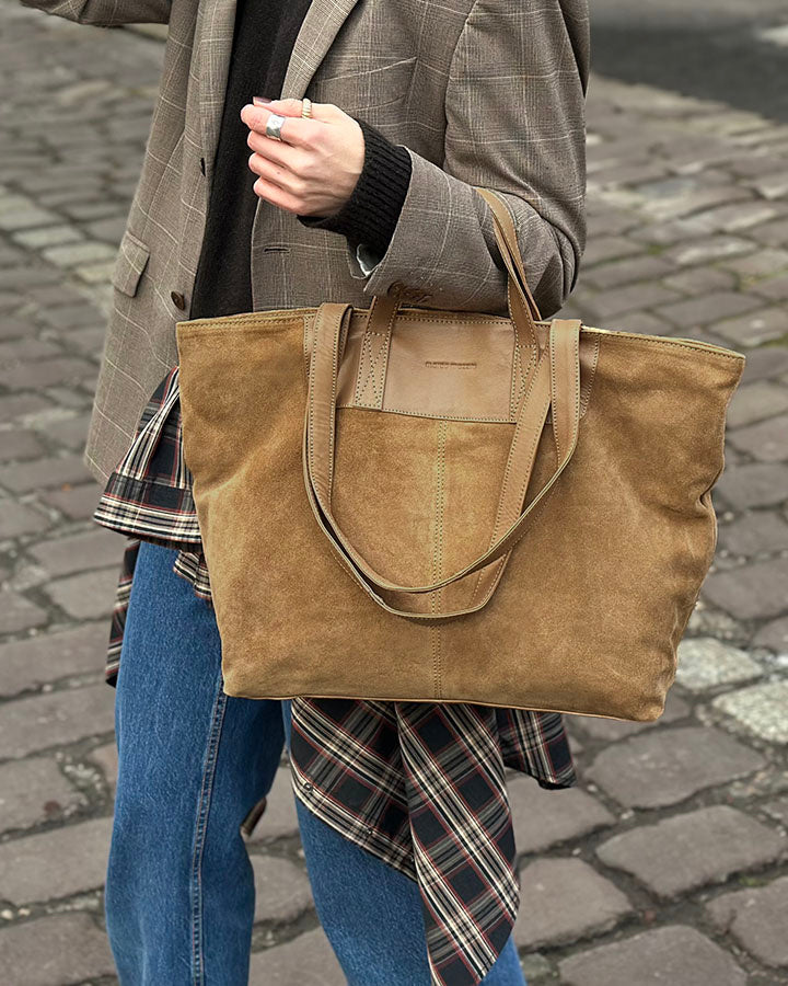 TREVISO Sue. Women's Italian Suede Tote Bag