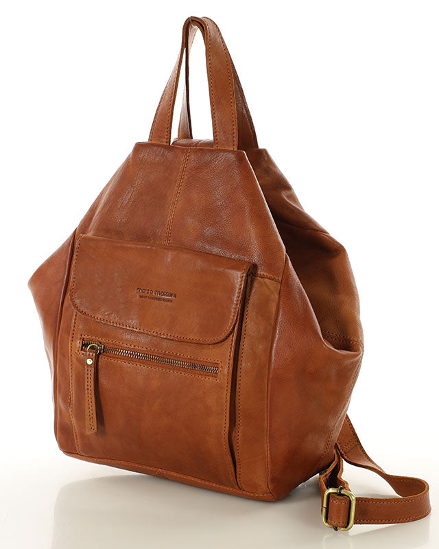 plecak BOCCACCIO. Damski plecak miejski z włoskiej skóry naturalnej