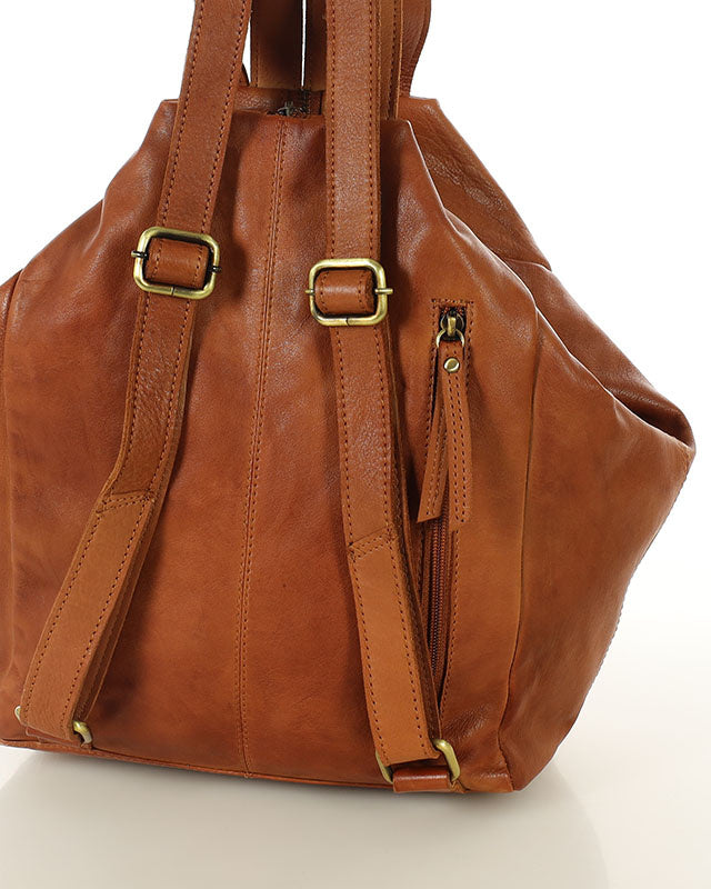 plecak BOCCACCIO. Damski plecak miejski z włoskiej skóry naturalnej