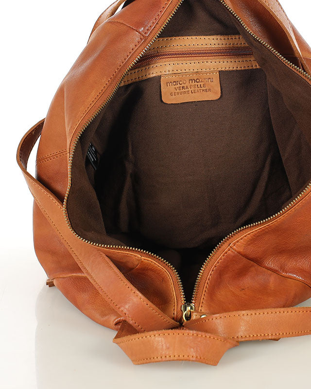 plecak BOCCACCIO. Damski plecak miejski z włoskiej skóry naturalnej