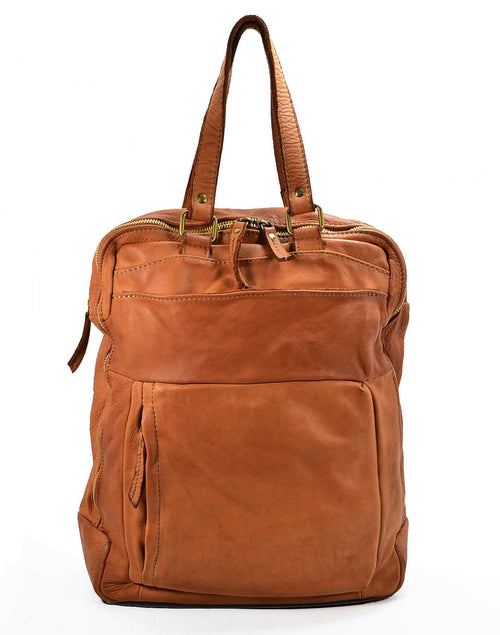 (outlet) Breeo ● Uniwersalna torba - plecak ze skóry w jednym. Unisex. A4