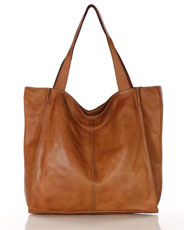 Arreto ● Classic Italian leather shoulder bag women's shopper